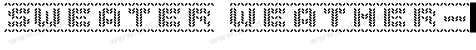 sweater weather字体转换